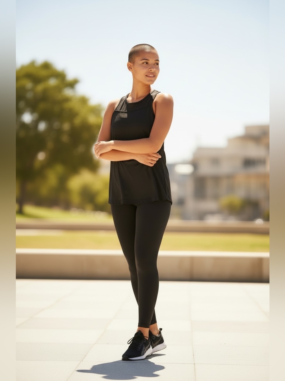 Classic Black Racerback Tank Top - Performance Layer - Picture 3 of 11